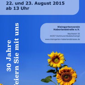 Sommerfest zum 30-jährigen Vereinsjubiläum Sommerfest zum 30-jährigen Vereinsjubiläum