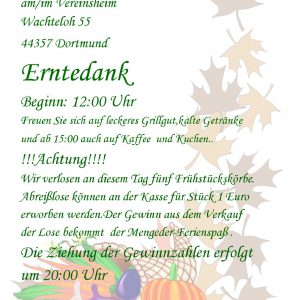 Erntedankfest 2015