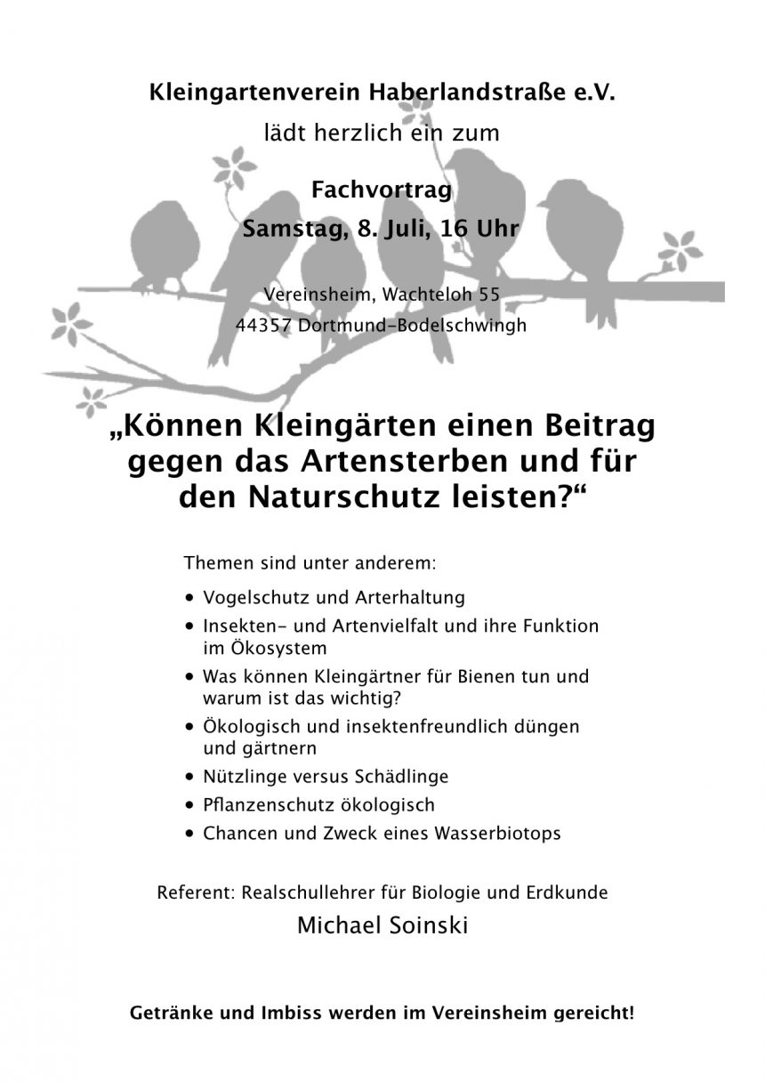Naturschutz in Kleingärten