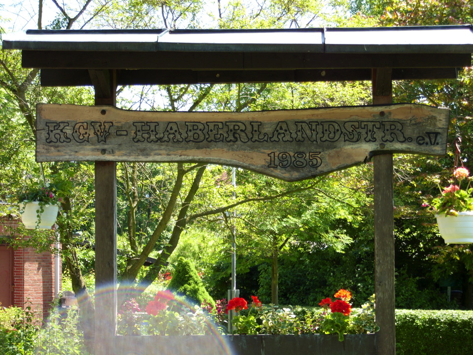 Kleingartenverein Haberlandstraße Namenschild 2010 © Heinrich Schümmelfeder
